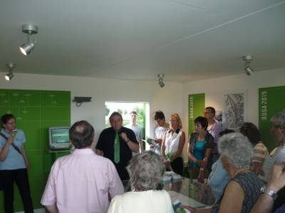 Hajek erlutert ausfhrlichst den Stand der Planungen und das weitere Voranschreiten der BUGA.